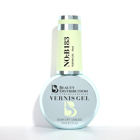 Vernis Semi-Permanent B183 Vert Lime Éclatant Beauty Distribution