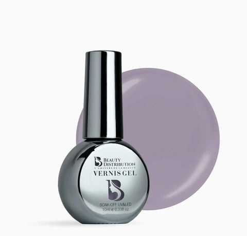 Vernis Semi-Permanent B222  Mauve Poudré Élégant Beauty Distribution