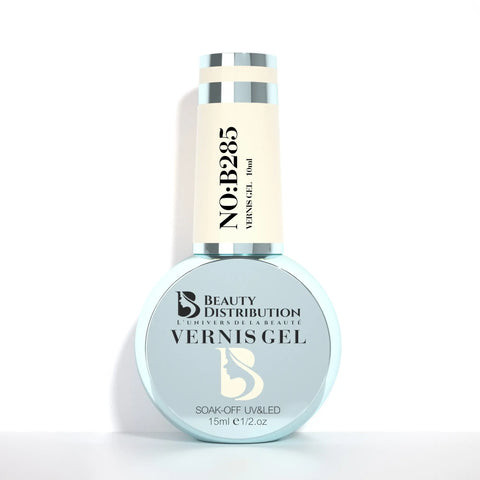 Vernis Semi-Permanent B285 – Blanc Cassé Ivoire & Crème – UV/LED Beauty Distribution