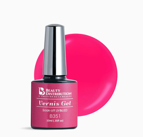 Vernis Semi-Permanent B351 – L'Éclat Rose Fuchsia "Pop & Glam" - Beauty Distribution
