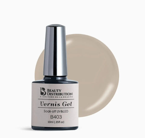 Vernis Semi-Permanent UV/LED B403 Beige Sable – Beauty Distribution Beauty Distribution