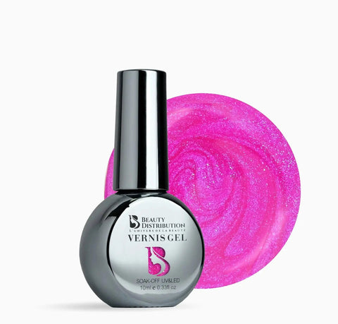 Vernis Semi-Permanent B479 – Violet Fuchsia Irisé Beauty Distribution
