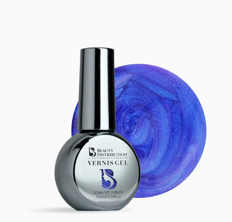 Vernis Semi-Permanent B497 – Bleu Électrique Galaxie Beauty Distribution