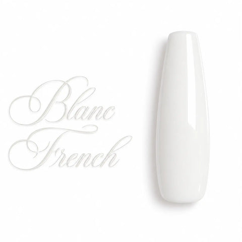 Capsule d’ongle ballerine Blanc French, finition ultra brillante et crémeuse, nuancier professionnel pour gel UV et vernis semi-permanent