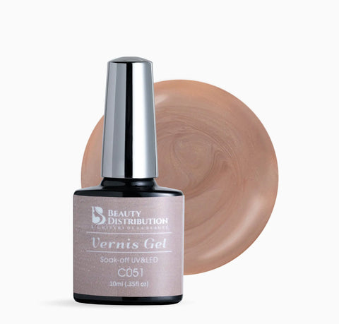 Vernis Semi-Permanent C051  Beige Irisé Subtil Beauty Distribution