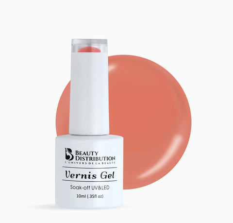 Vernis Semi-Permanent UV/LED C908 Saumon Doux Beauty Distribution Beauty Distribution