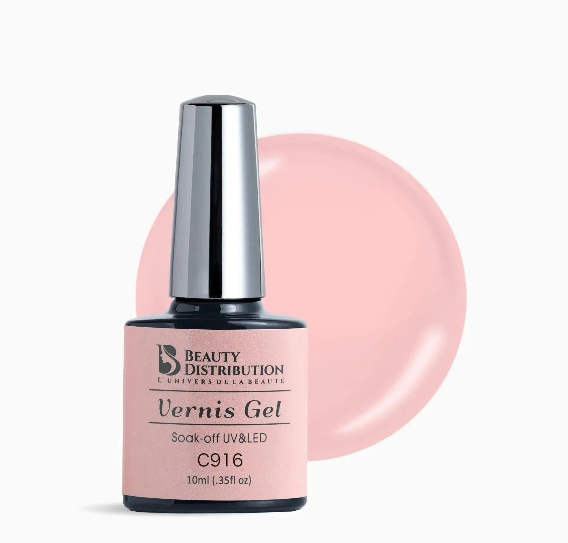 Vernis Semi-Permanent C916 – Rose Dragée Intemporel Beauty Distribution