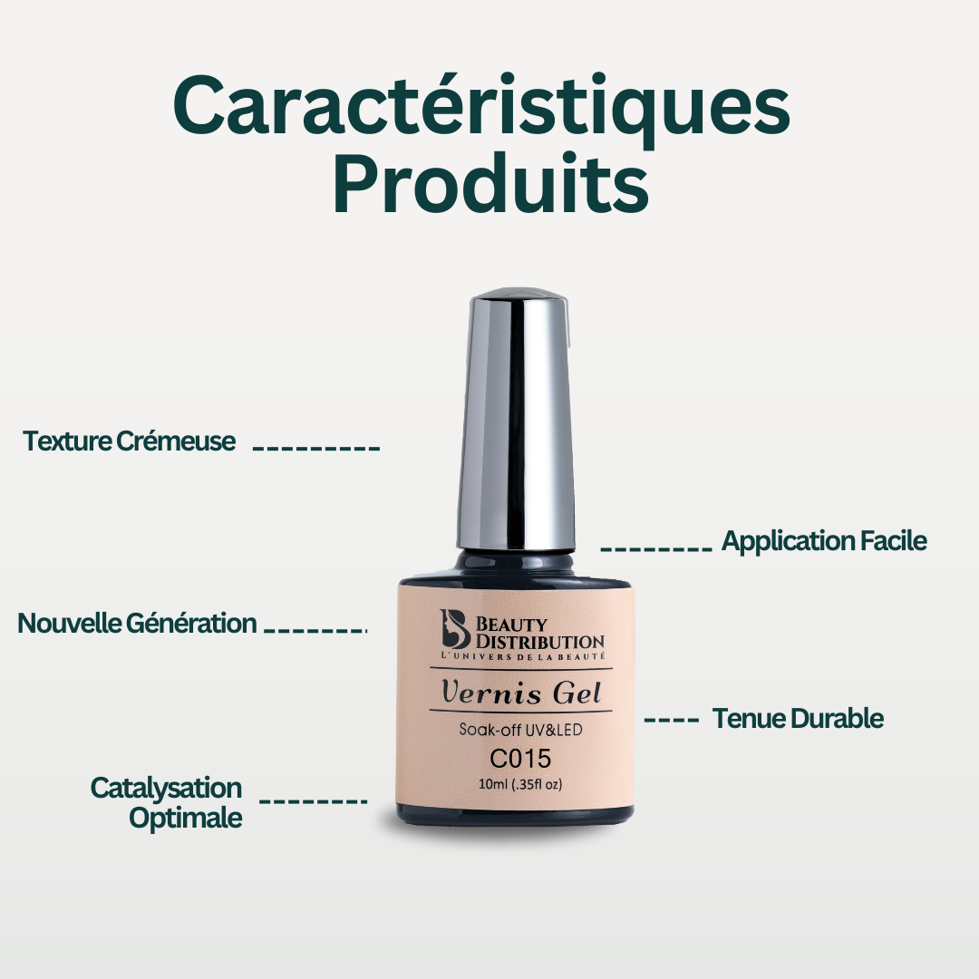 Esmalte en gel Road Trip Marfil C015