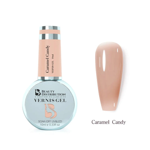 Vernis Semi-Permanent Caramel Candy – L’Élégance Naturelle et Gourmande Beauty Distribution
