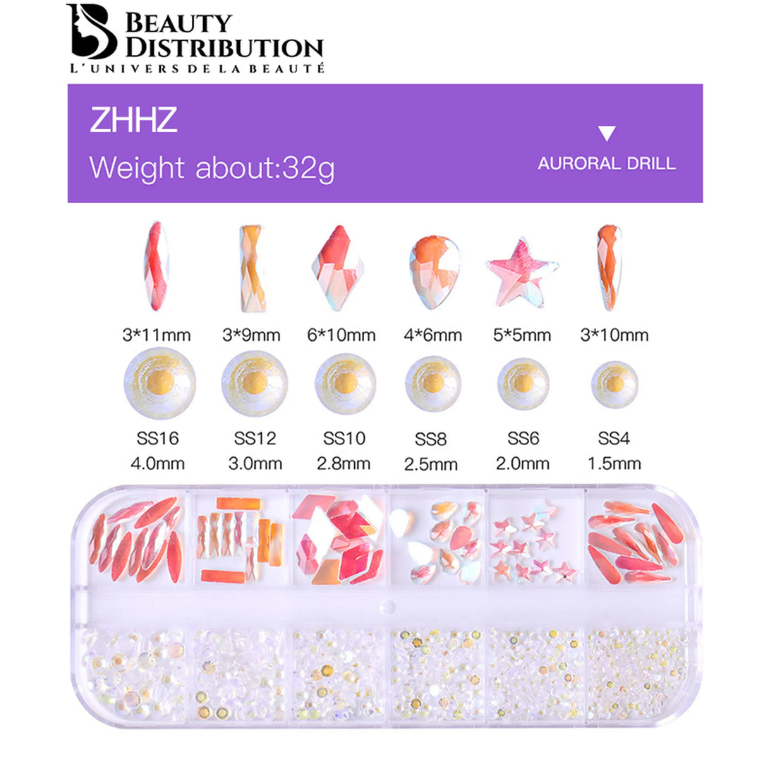 Carrousel Auroral Drill ZHHZ  Strass 3D &amp; Cristaux Aurora 