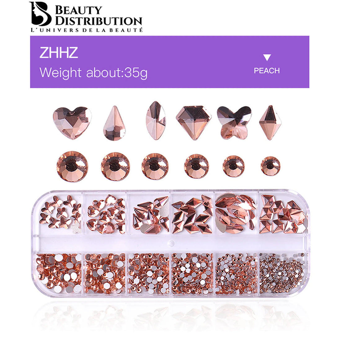 Carrousel Strass Peach Gold ZHHZ  