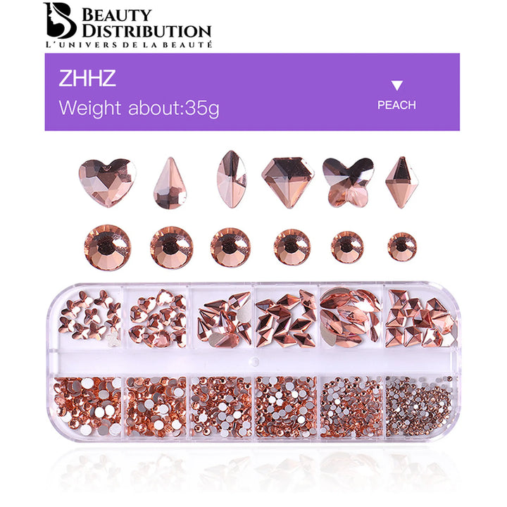 Carrousel Strass Peach Gold ZHHZ  