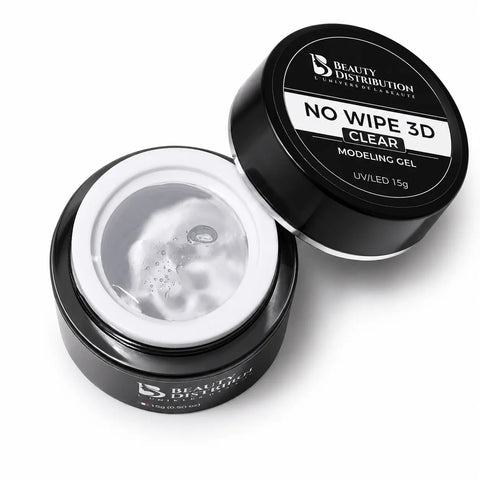 Gel 3D No Wipe Clear 15g  Sans Résidu  Beauty Distribution - Beauty Distribution