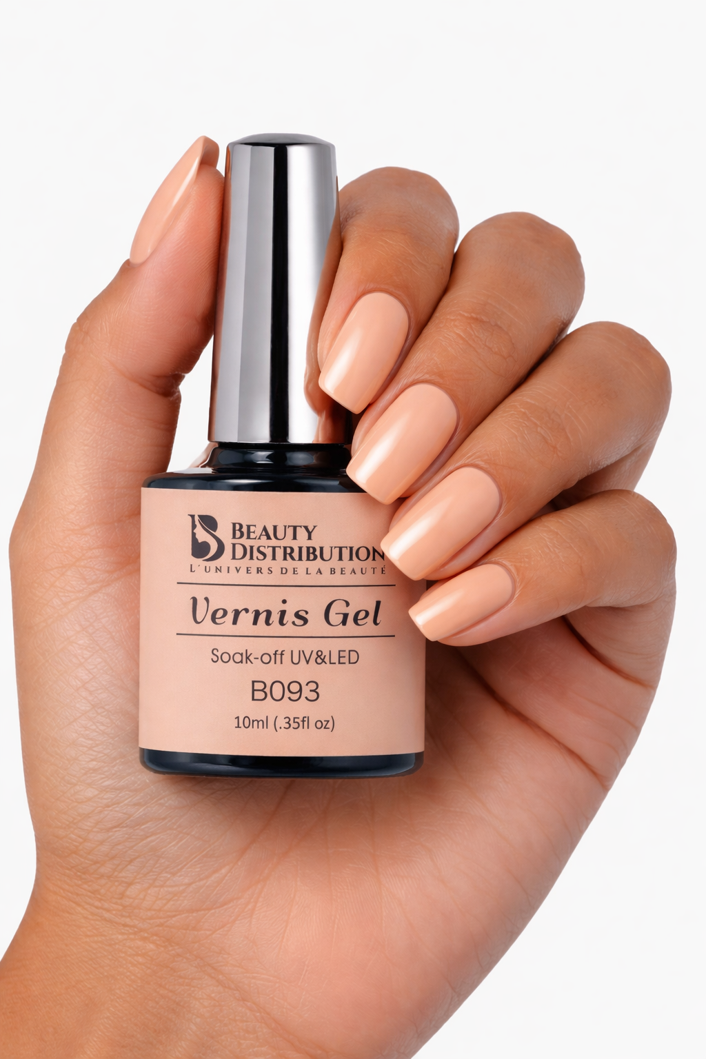 Vernis Semi-Permanent Beauty Distribution B093  Nude Pêche 10ml
