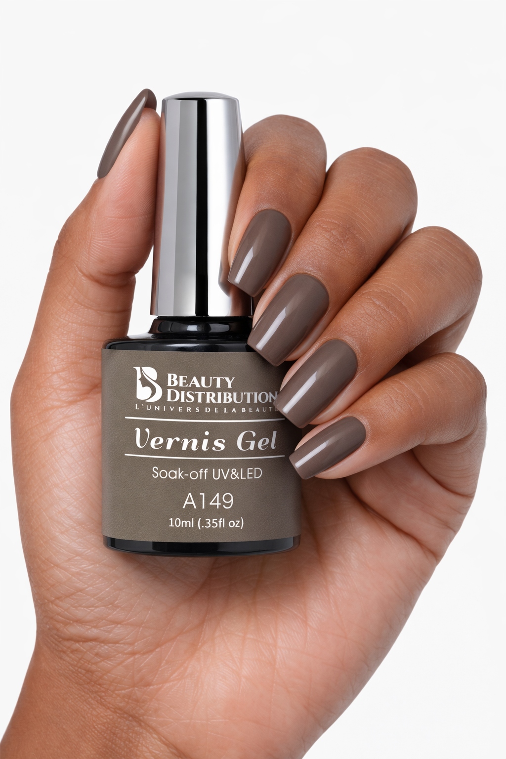 Vernis Semi-Permanent Beauty Distribution A149  Taupe Élégance - 10ml