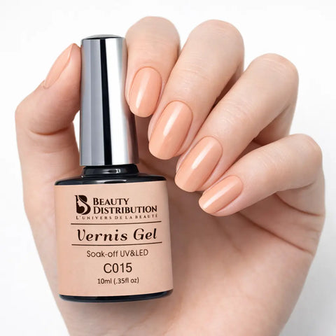 Vernis Semi-Permanent Beauty Distribution  C015 Nude Ivoire Beauty Distribution