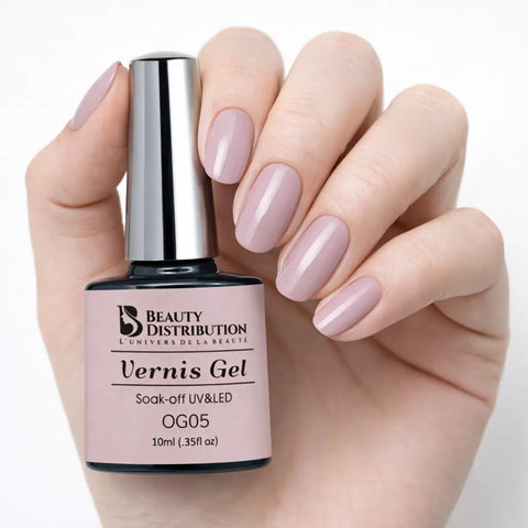 Vernis Semi-Permanent Beauty Distribution –OG05 : Vieux Rose Poudré 10ml Beauty Distribution