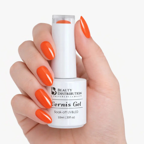Vernis Semi-Permanent UV/LED A061 Orange Florida Vitaminé  Beauty Distribution - Beauty Distribution