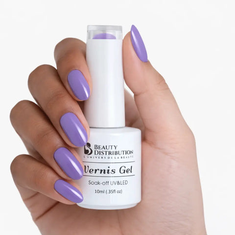 Vernis Semi-Permanent UV/LED A252 Violet Lilas  Beauty Distribution - Beauty Distribution