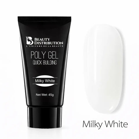 Polygel Milky White – L’Éclat Blanc Laiteux pour des Ongles Sophistiqués Beauty Distribution