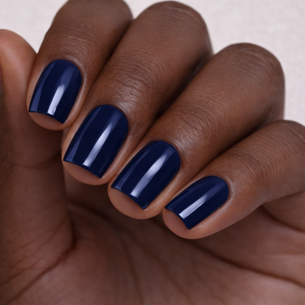 Esmalte en gel blanco azul medianoche A021