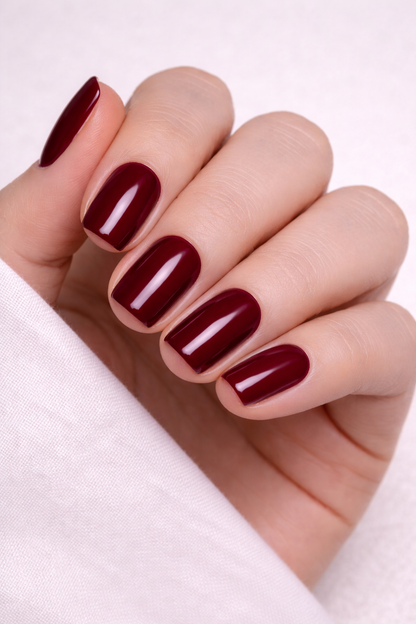 Vernis Semi-Permanent Gel UV LED 15ml – Teinte A257 Rouge Bordeaux Intense