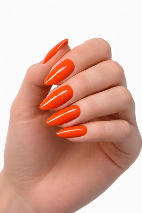 Vernis Semi-Permanent Gel UV LED 10ml – Teinte A144 Orange Électrique / Néon Beauty Distribution