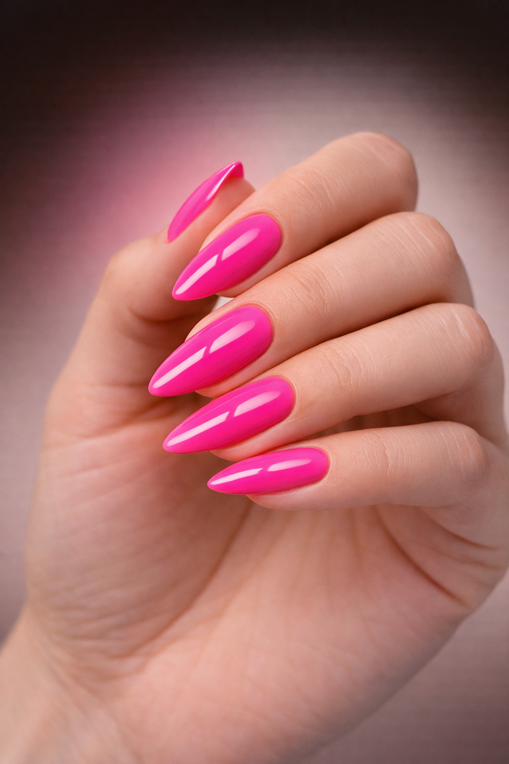 Vernis Semi-Permanent Gel UV LED 15ml – Teinte Neon 10 Rose Fluo Éclatant