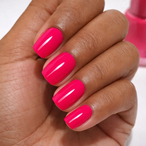Vernis Semi-Permanent Gel UV/LED - Teinte A059 Rose Fluo Éclatant (10ml) Beauty Distribution