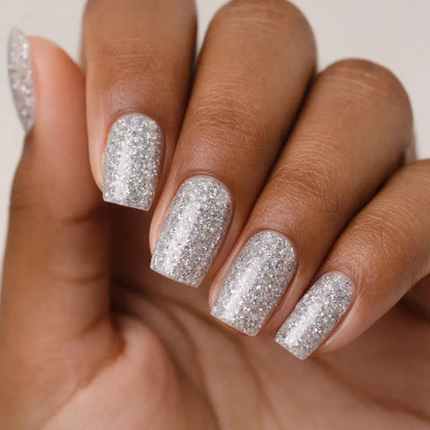 Vernis Semi-Permanent XP1222 – Argent Scintillant Glitter Beauty Distribution