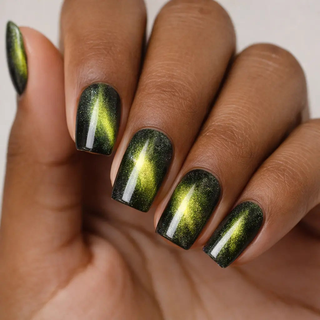 Vernis Semi-Permanent 9D Cat Eye – 04 Emerald Nebula Beauty Distribution