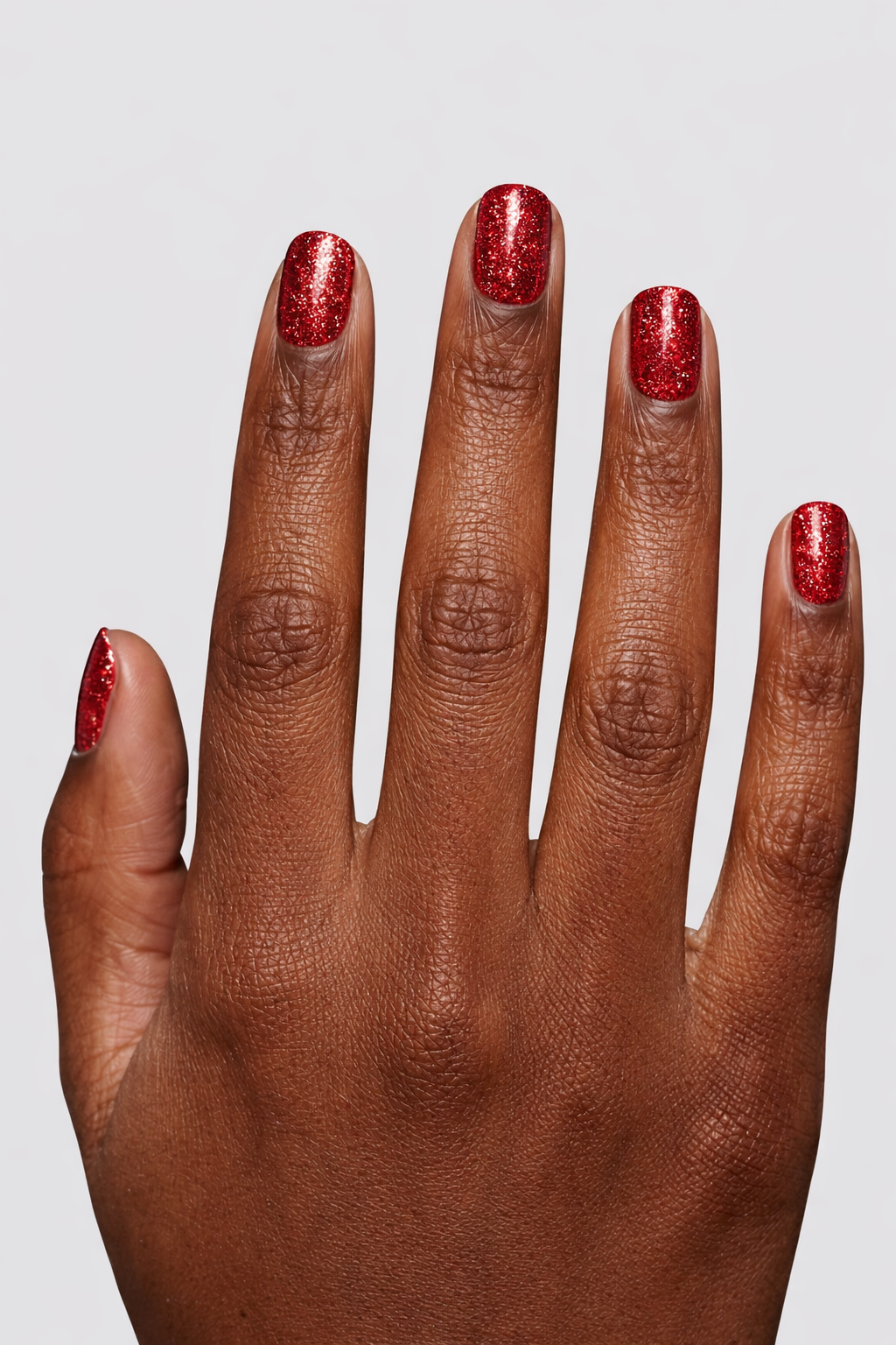 Vernis Semi-Permanent NR08 – Neon Reflect : Le Rouge Pailleté Magnétique