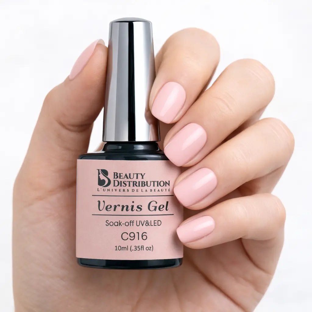 Vernis Semi-Permanent C916 – Rose Dragée Intemporel Beauty Distribution