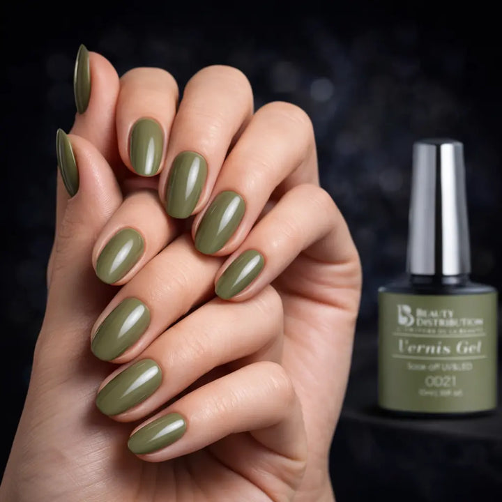 Vernis Semi-Permanent OD21 olive profond Beauty Distribution