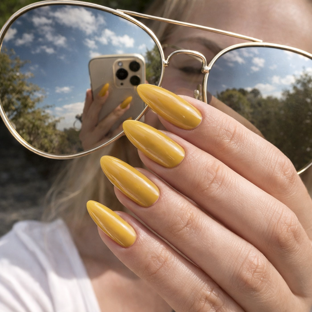 Vernis Semi-Permanent Beauty Distribution B067 – Jaune Solaire  Moutarde Chic (10ml)