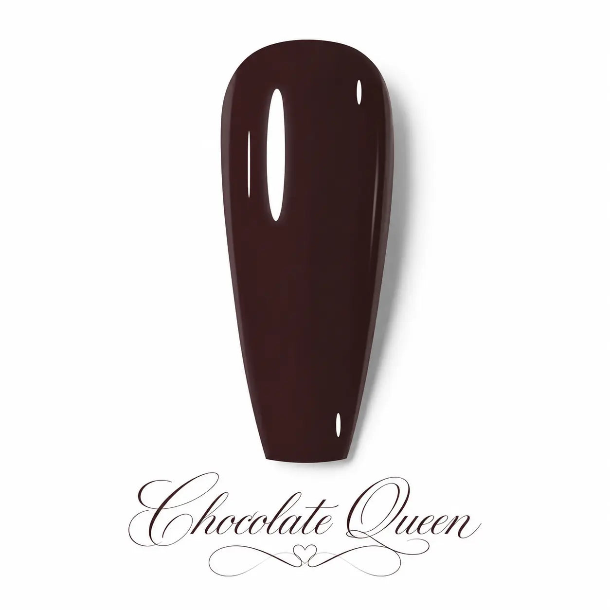 Vernis gel Chocolate Queen Beauty Distribution, teinte chocolat brun intense effet glossy, 