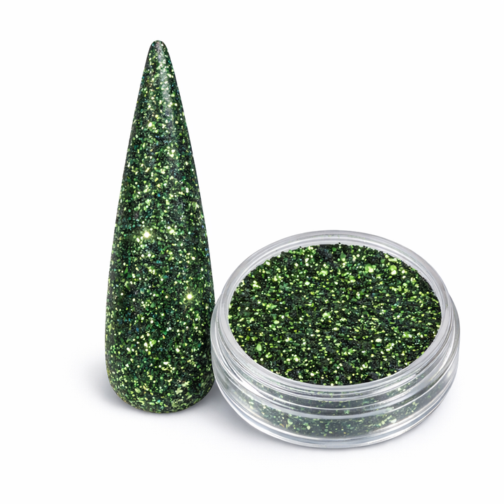 Chrome BSL08 Beauty Distribution  Poudre Ongles Vert Émeraude Pro