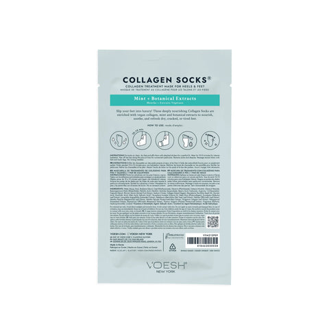 Chaussettes au Collagène Voesh - Mint and Botanical Extract - Beauty Distribution