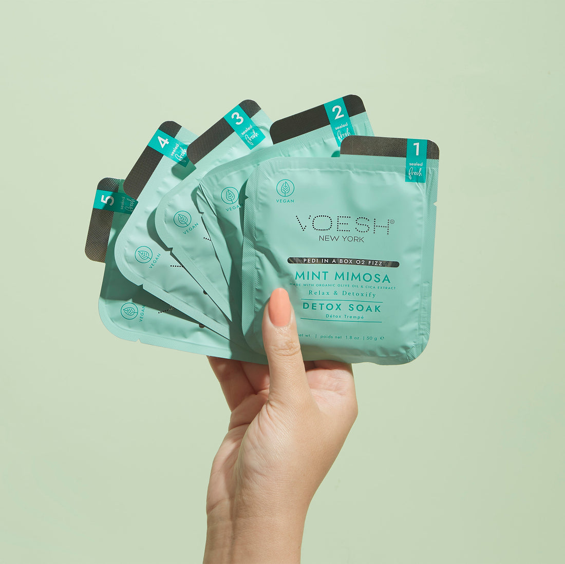 Pedi in a box Voesh - O2 Fizz Mint Mimosa