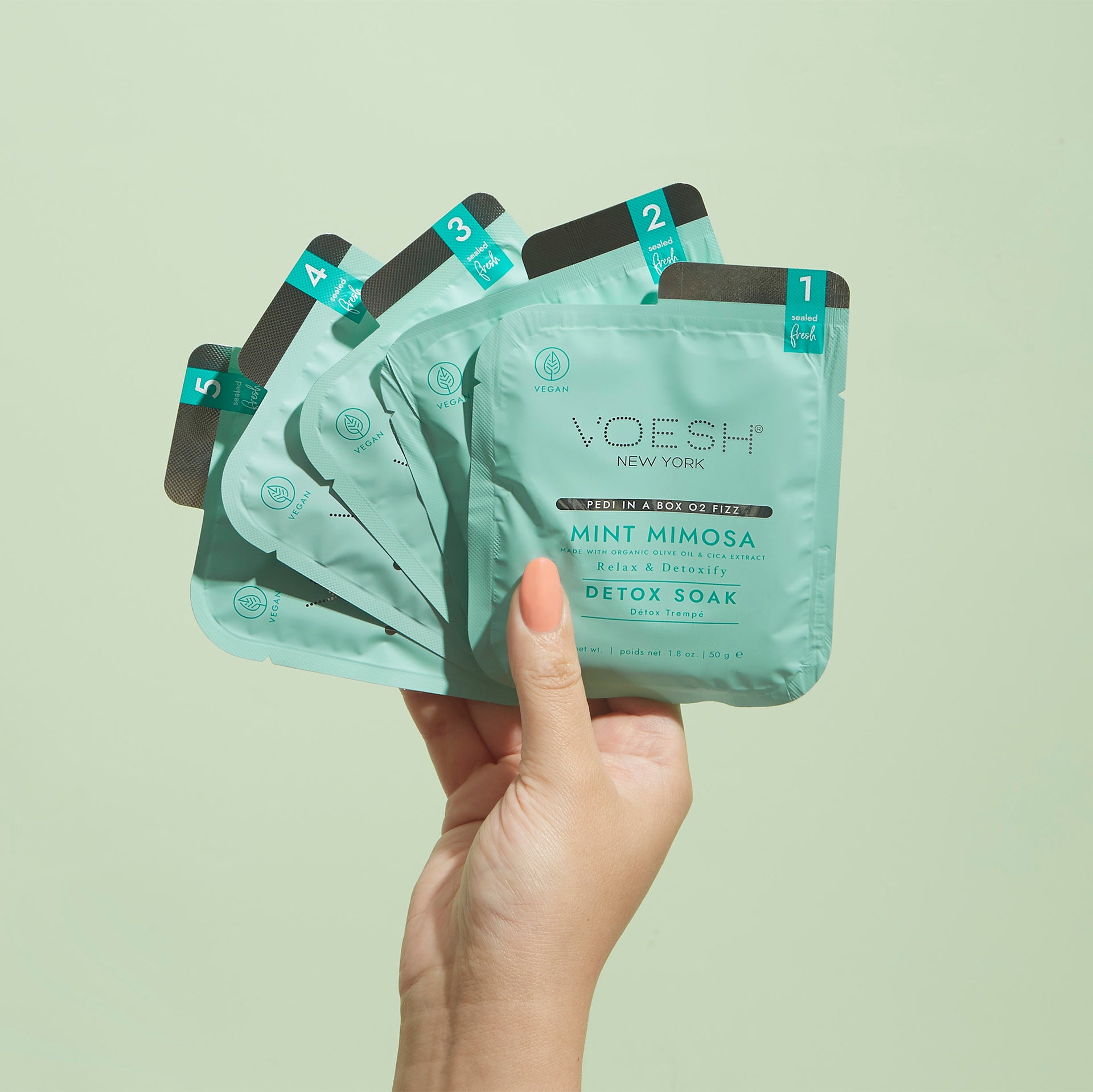 Pedi in a box Voesh - O2 Fizz Mint Mimosa