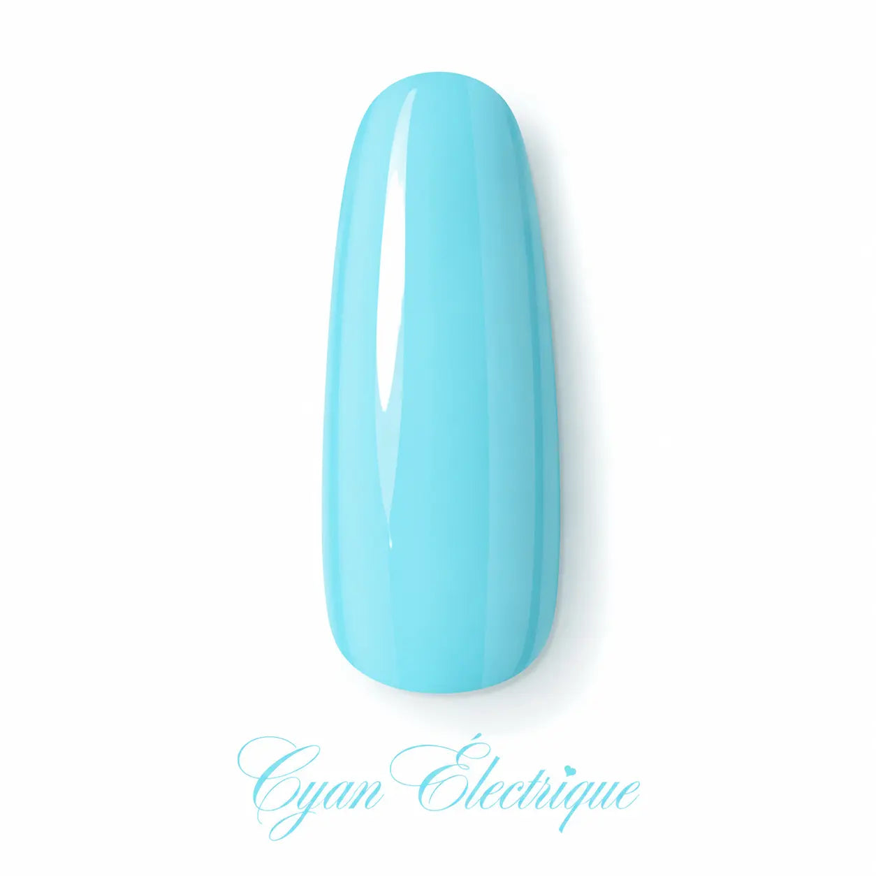 Vernis gel Beauty Distribution Cyan Électrique – capsule couleur bleu cyan brillant