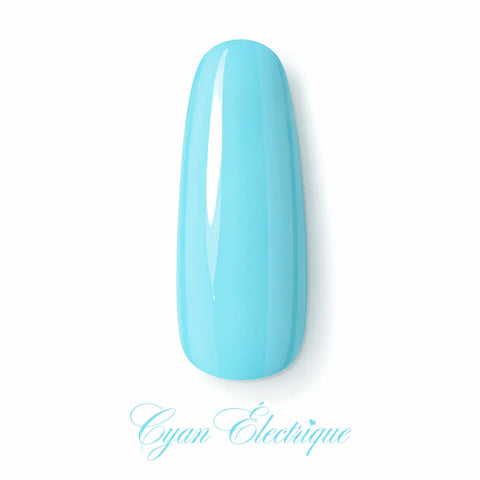 Vernis gel Beauty Distribution Cyan Électrique – capsule couleur bleu cyan brillant