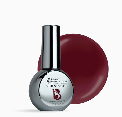 Vernis Semi-Permanent  D083 Bordeaux Mystique – Vin Profond & Élégant
