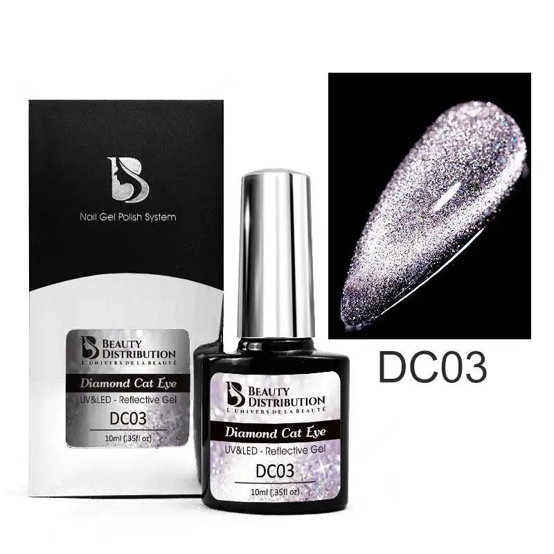 Vernis Semi-Permanent Diamond Cat Eye – DC03 Scintillement Diamant Beauty Distribution