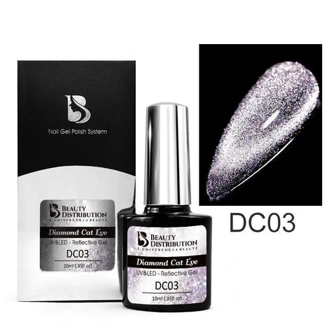 Vernis Semi-Permanent Diamond Cat Eye – DC03 Scintillement Diamant Beauty Distribution