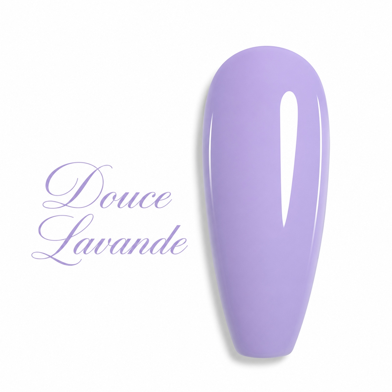 Nuancier de vernis semi-permanent professionnel couleur violet lilas douce lavande pastel brillant pour prothésiste ongulaire, marque Beauty Distribution.