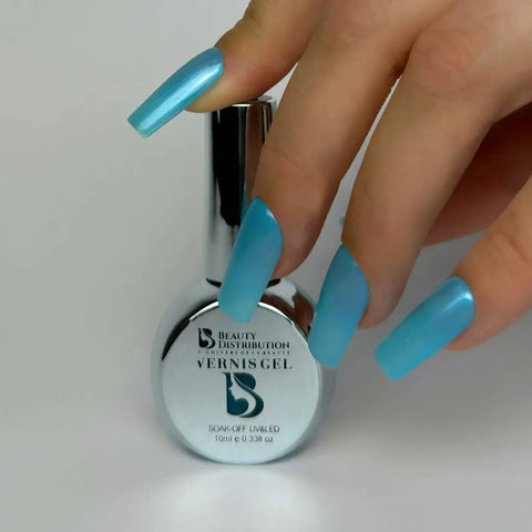 Vernis Semi-Permanent E109 – Bleu Lagon Givré Beauty Distribution