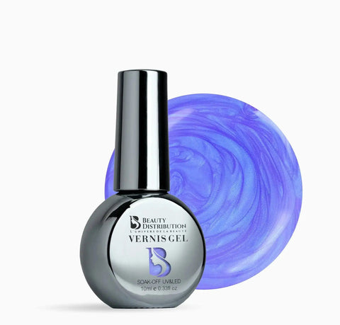 Vernis Semi-Permanent E114 – Lavande Perlée Irisée Beauty Distribution