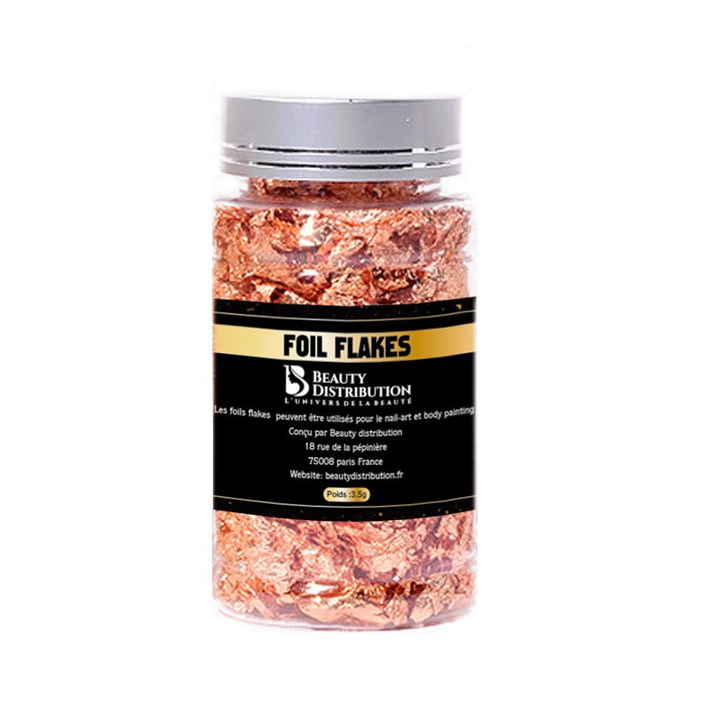 Foil Flakes Rose Gold 3,5g  Nail Art Pro  Beauty Distribution
