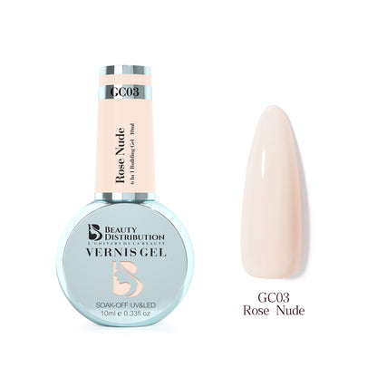 Gel de Construction Rose Nude   6-en-1